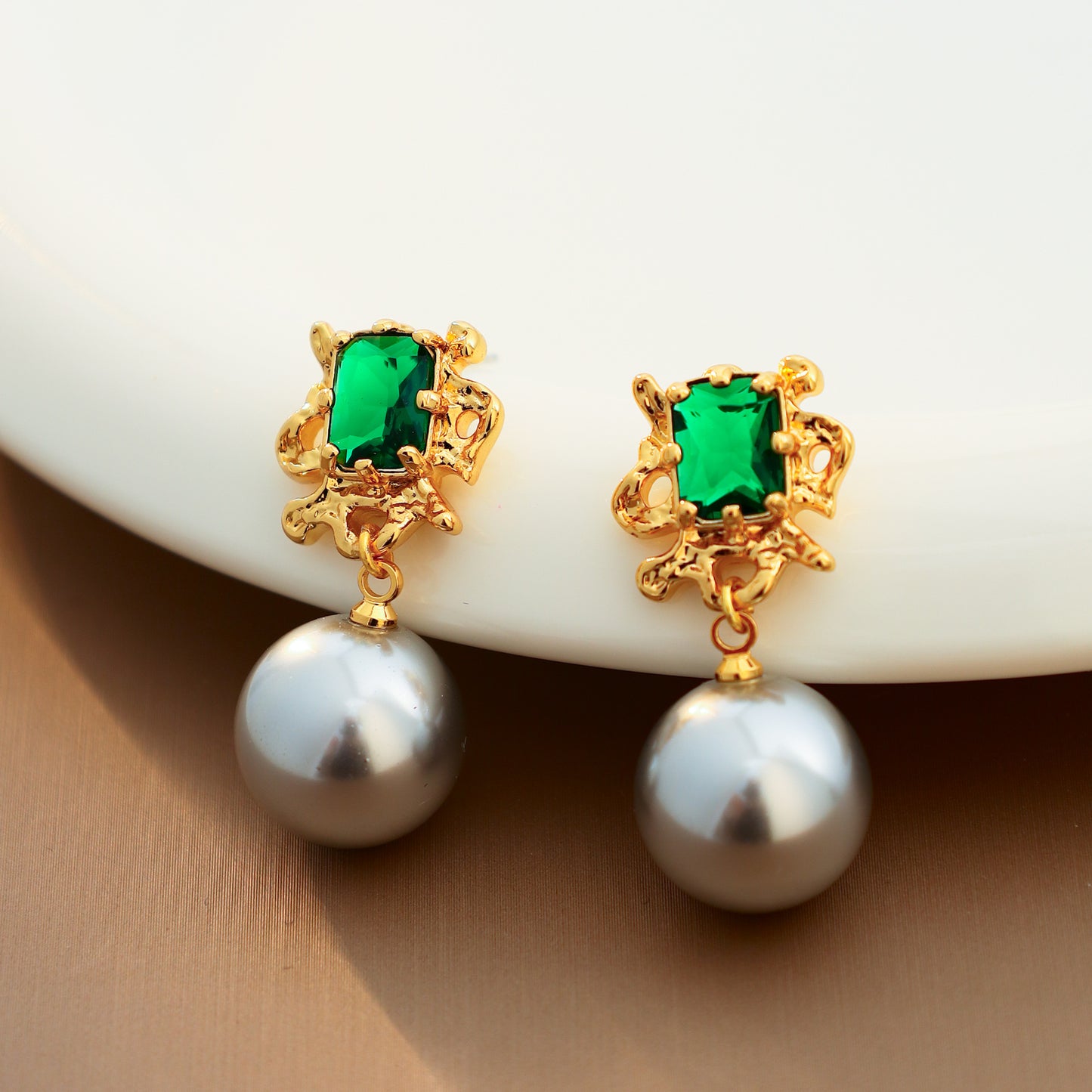 Princess Diana style pearl earrings for women s925 sterling silver ear studs