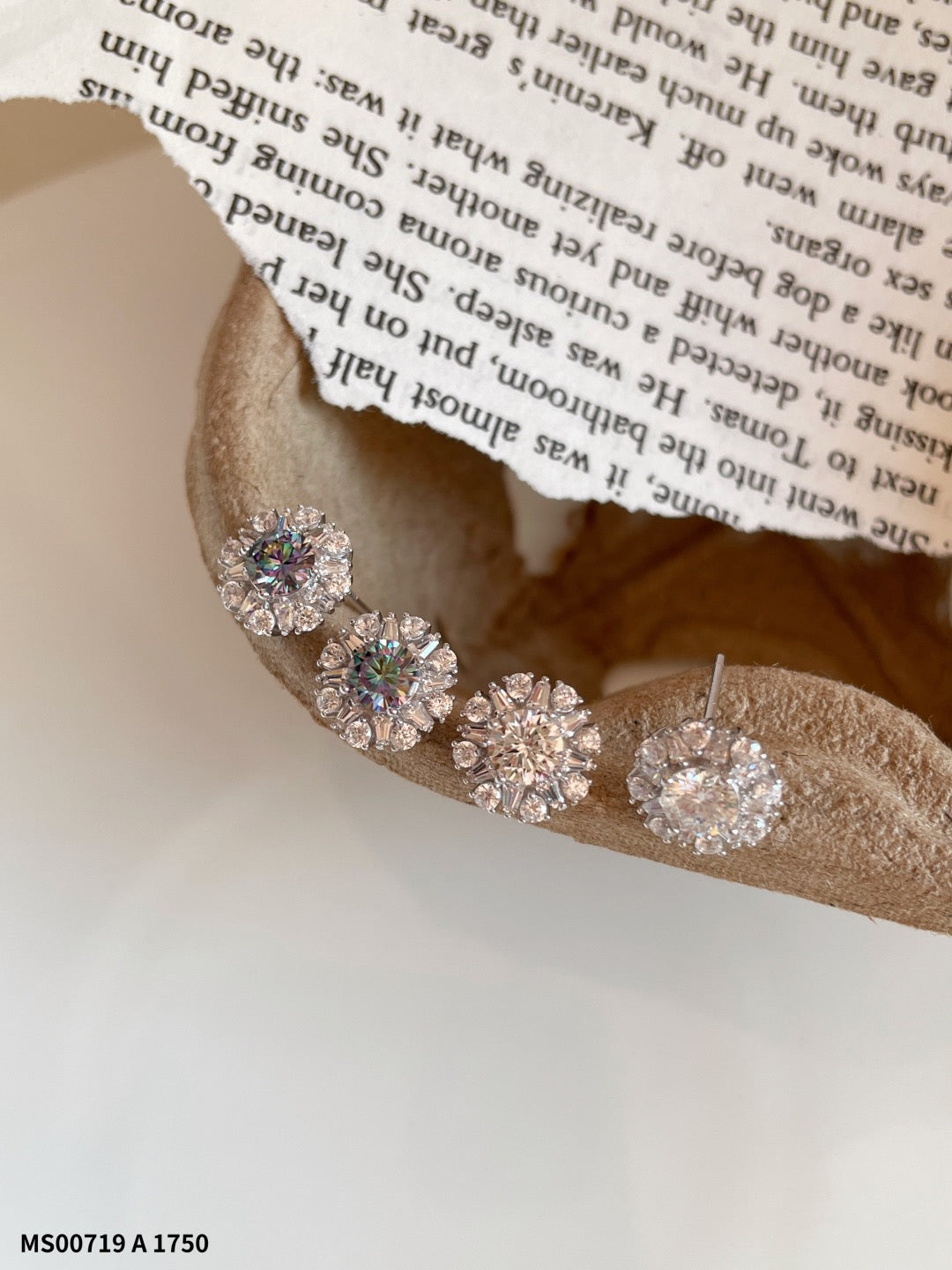 Moissanite series earrings