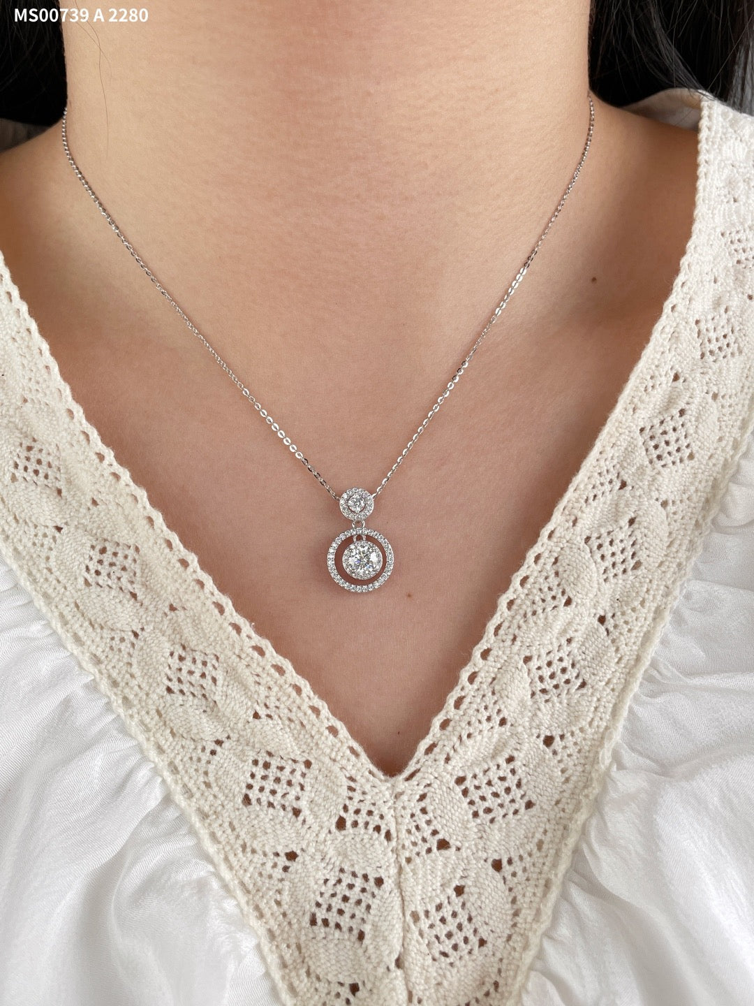 Moissanite necklace