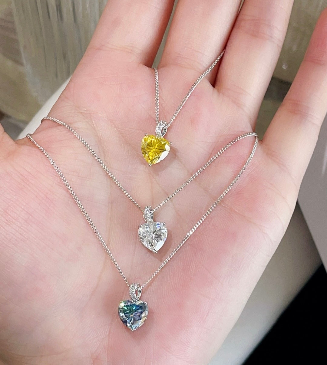 Moissanite Necklace Pendant