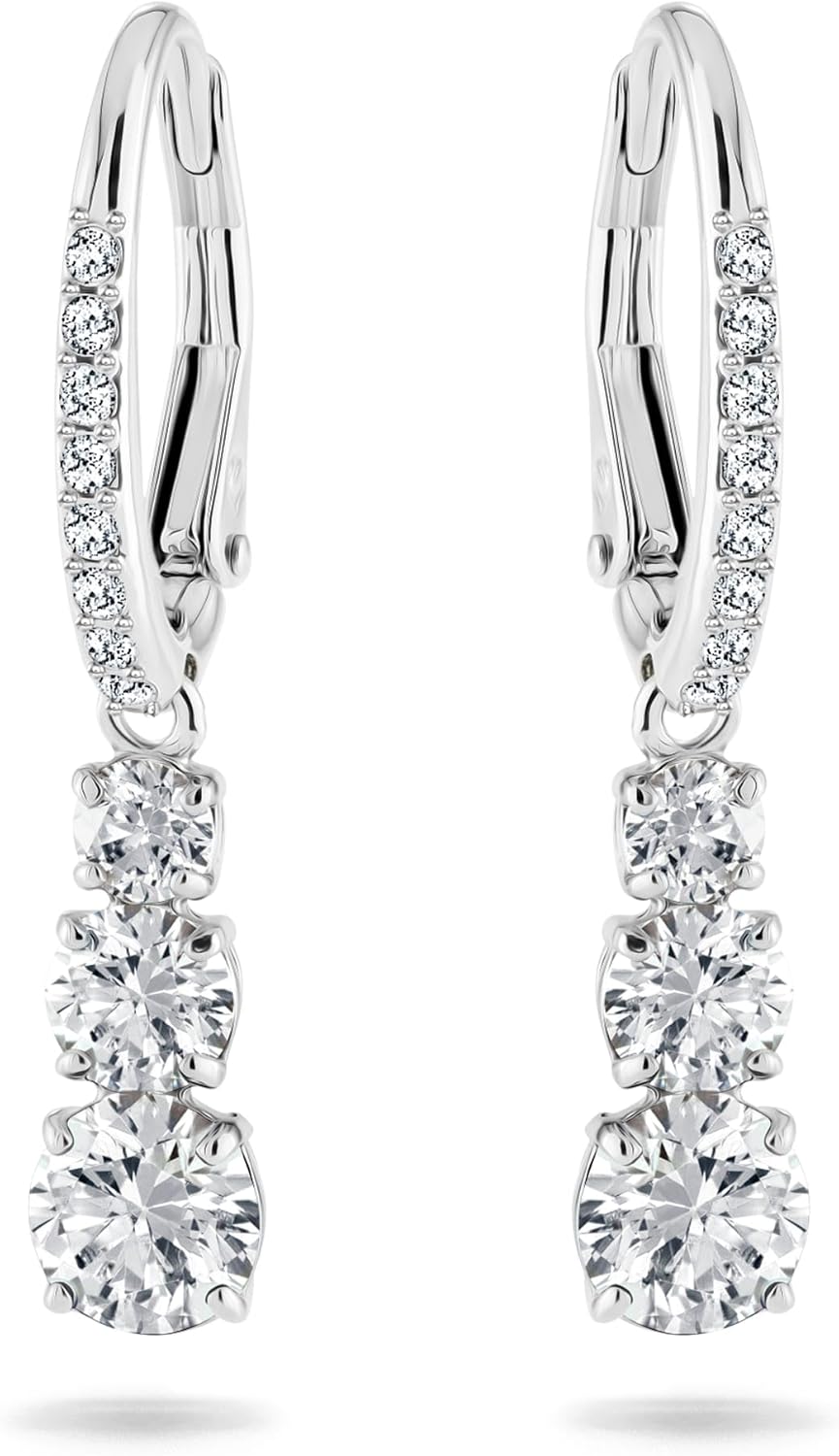 Swarovski Attract Trilogy Crystal Necklace and Earrings Jewelry Collection
