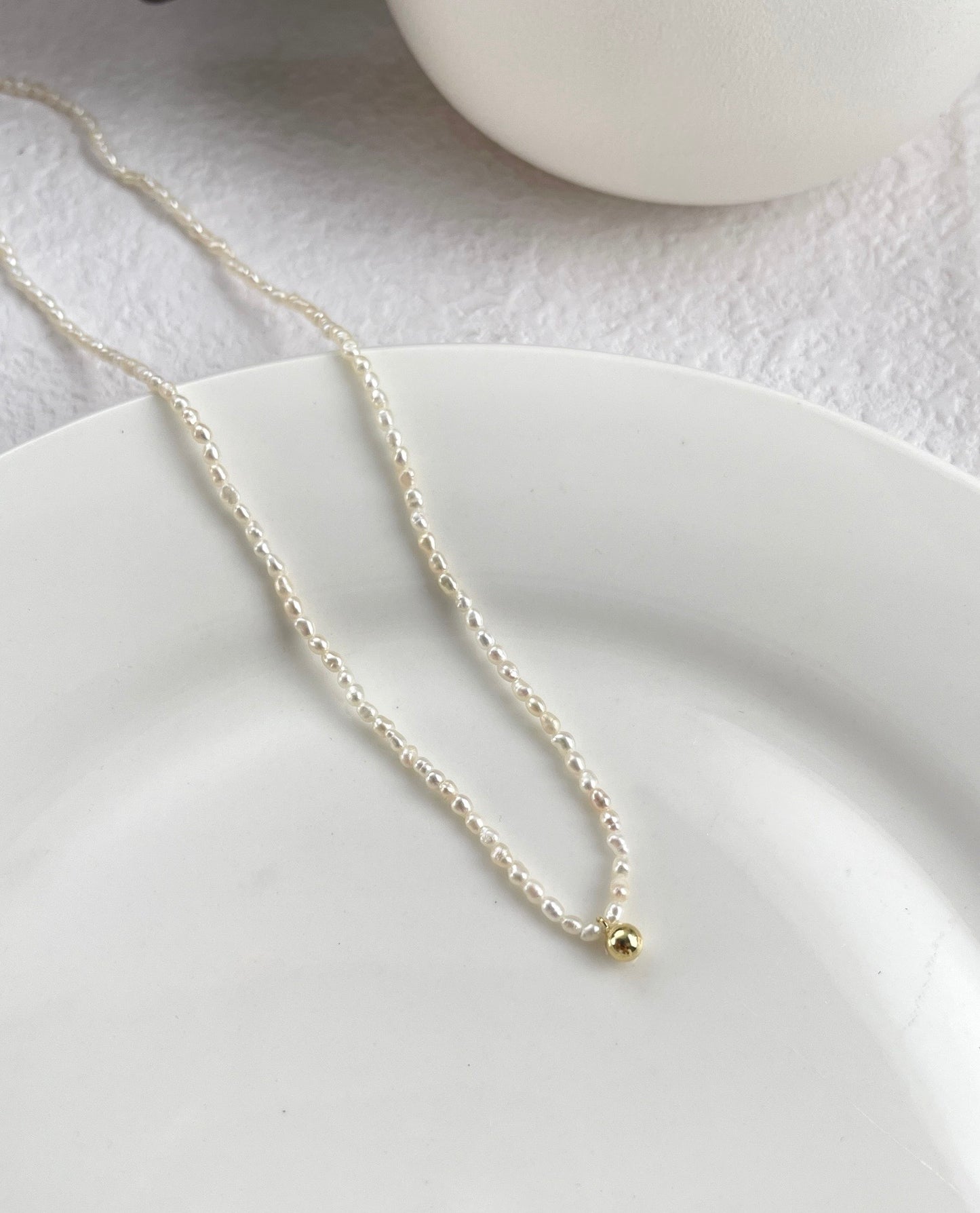 Natural freshwater pearl necklace, with a luxury and high-end feel, simple design and elegant temperament, jewelry gift for women