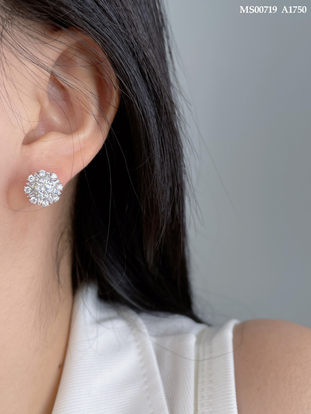Moissanite series earrings