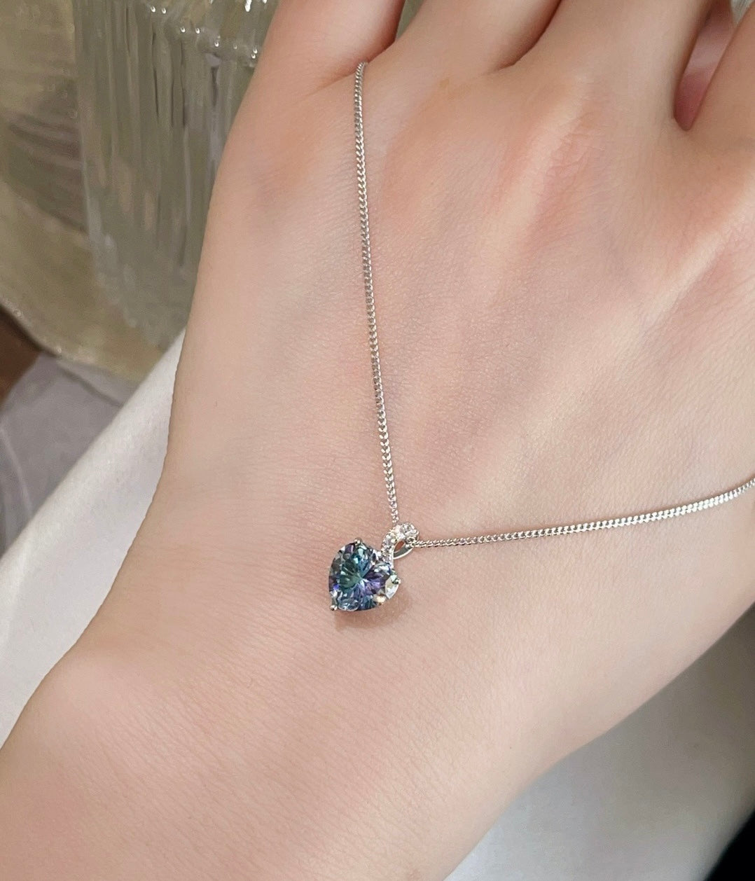 Moissanite Necklace Pendant