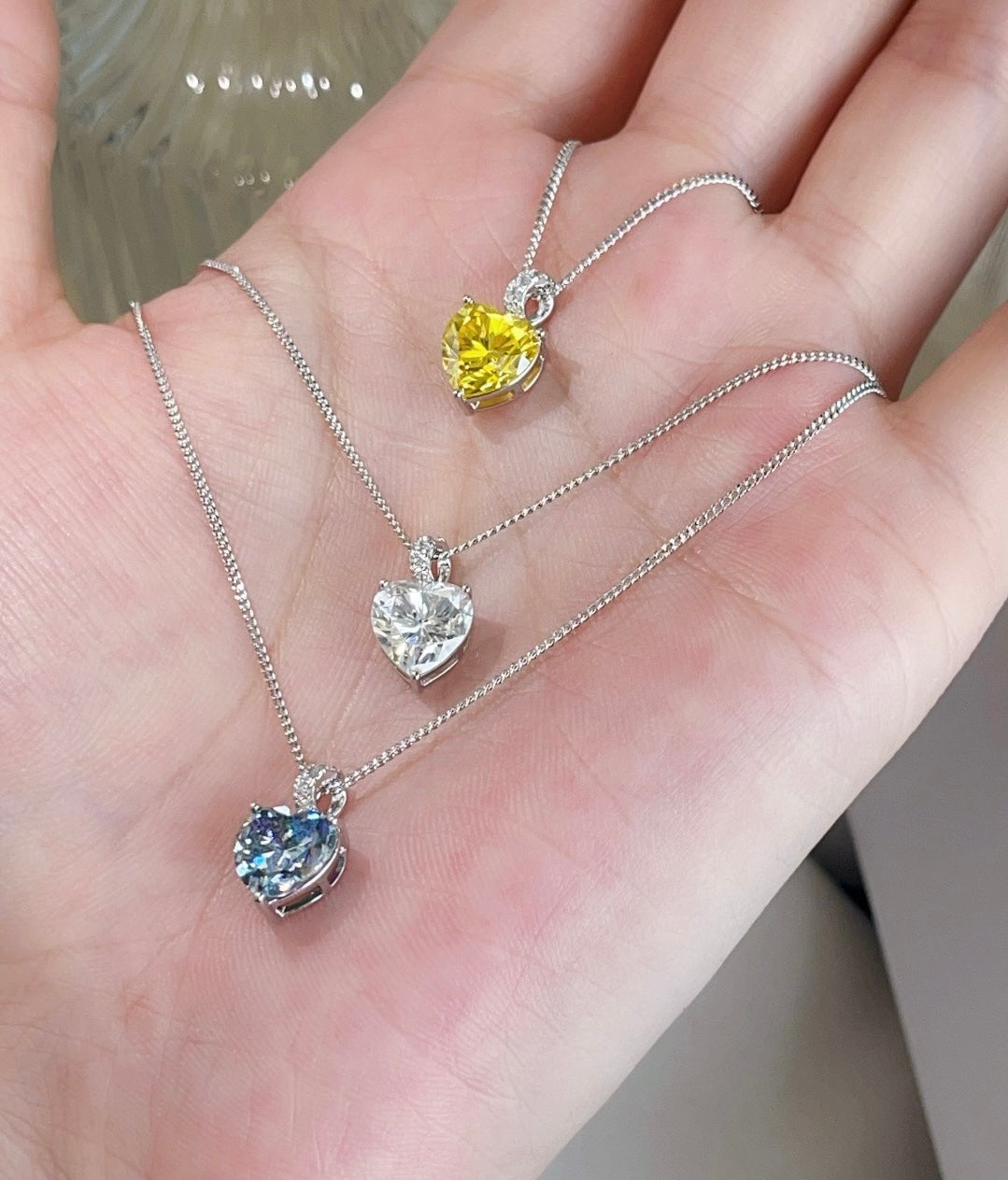 Moissanite Necklace Pendant