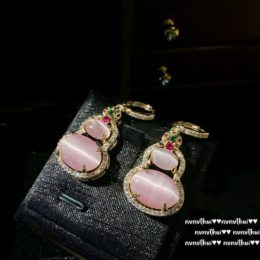 18k gold gourd necklace set