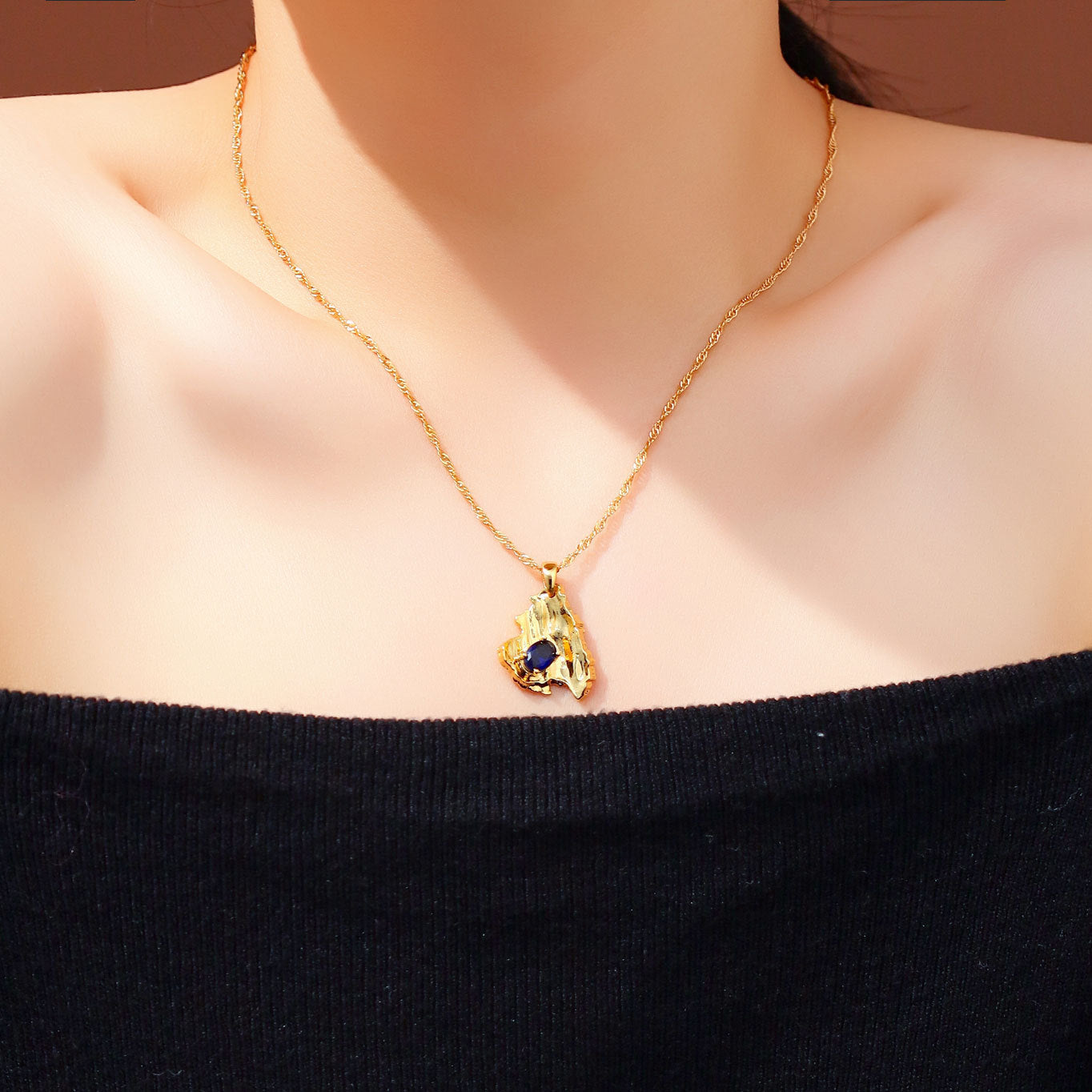 Zircon design clavicle chain ins style personality fashion necklace