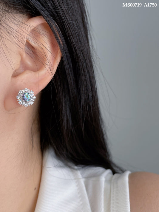 Moissanite series earrings