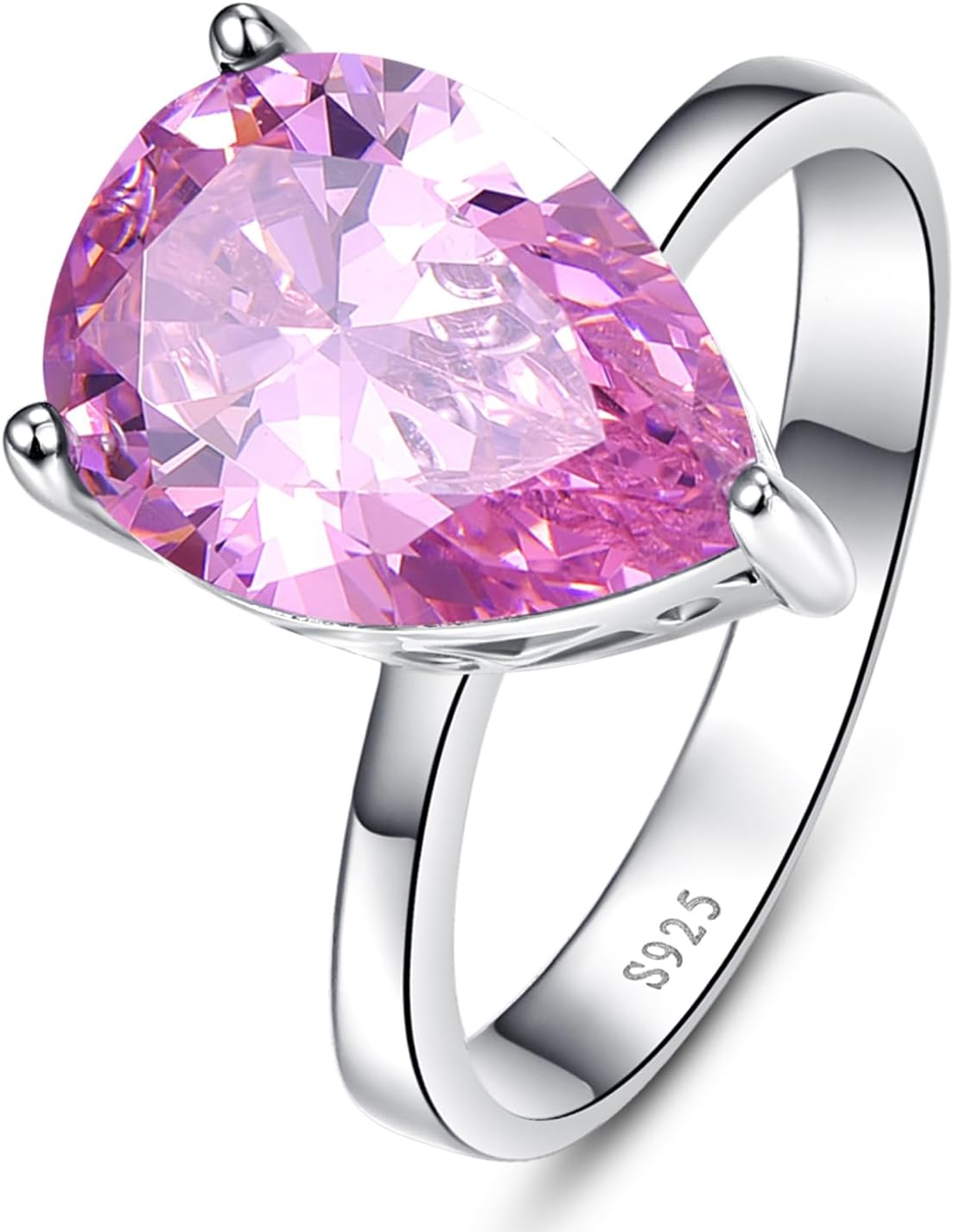 3.6ct Women's Created Sapphire|Aquamarine|Rainbow Topaz Ring 925 Sterling Silver Women Engagement Rings Bezel Setting Marquise Fashion Statement Ring Best Gift for Mother and Grandma Size 5-9