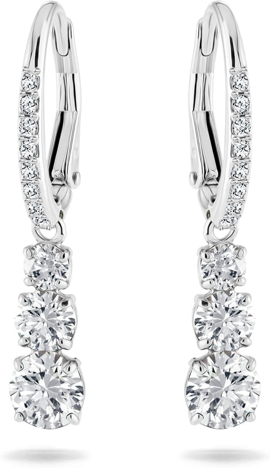 Swarovski Attract Trilogy Crystal Necklace and Earrings Jewelry Collection