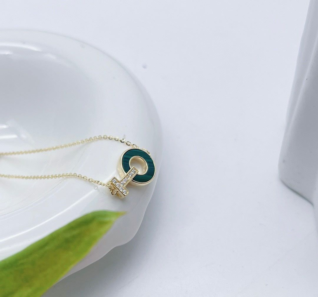 Green chalcedony jade bracelet custom style