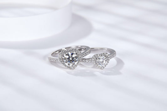 Moissanite Ring Diamond Couples fell in love with gold plating wedding proposal diamond ring