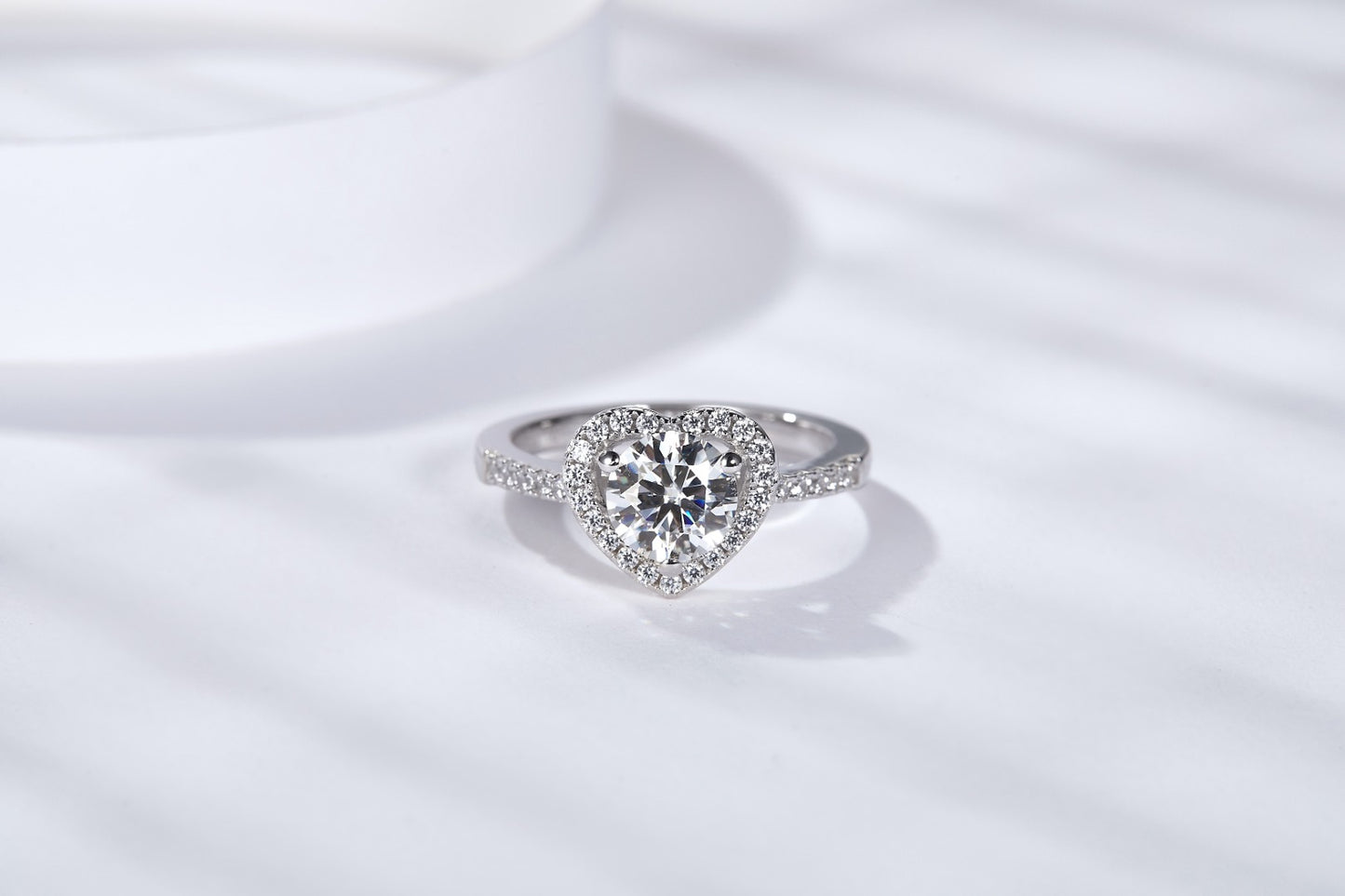 Moissanite Ring Diamond Couples fell in love with gold plating wedding proposal diamond ring