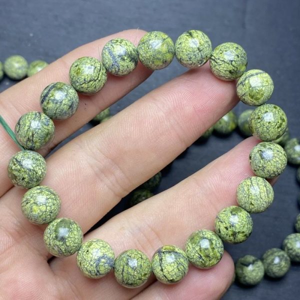 Green Crystals Bracelet for Good Luck