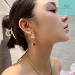 gems crystal pearl earrings - Image 3