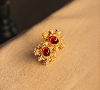 ruby gemstone earrings