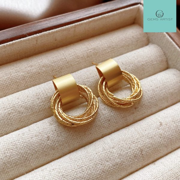 Elegant Earrings 18k Gold Plated 001